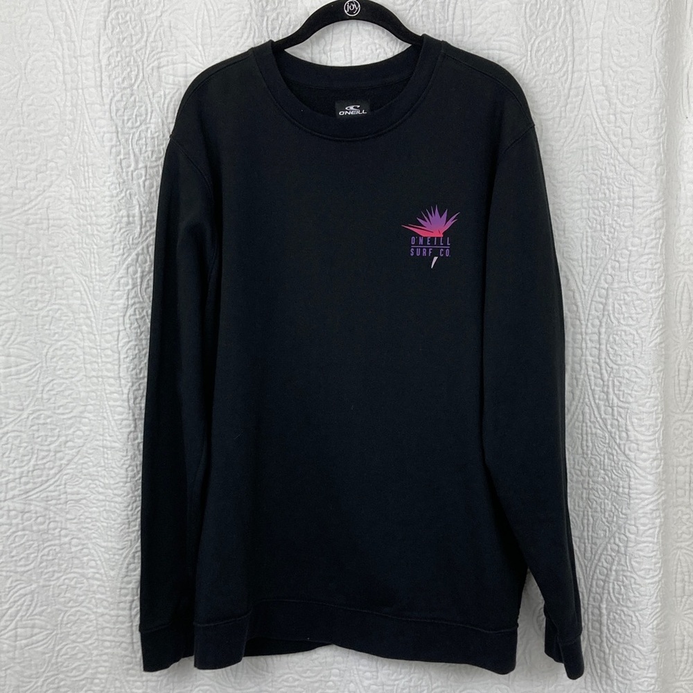 O’neill Surf Co. Black Graphic Crewneck Sweatshirt XL